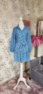 Vestido Mezclilla ligera con estampado de estrellas