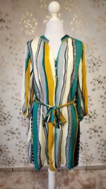 Vestido estampado rayas