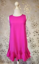 Vestido rosa fucsia escarola